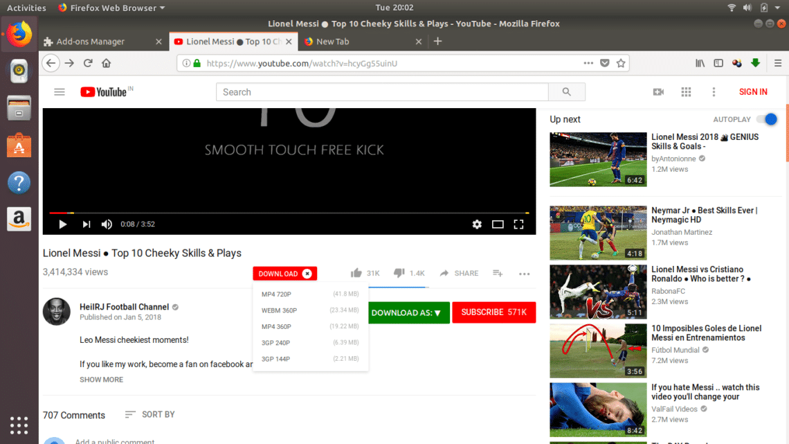 Youtube downloader in firefox
